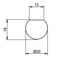 UV hyldebrer med gummistykke
