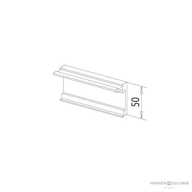 KR50 grundprofil 39*50 mm