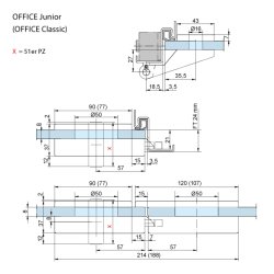 11.200/11.201/11.210/11.211 Office Junior ls for euro cylinder, for grebsroset