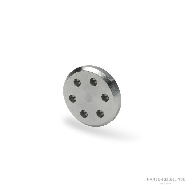Fladt spejlbeslag med huller, 20 mm