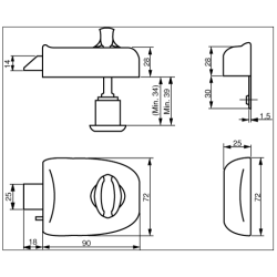 Assa Abloy kassels 5201 indadgende
