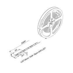 LED Basic Side-Tape 600 dioder
