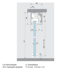 36.673 Muto M60 komplet st for enkeltdr