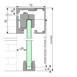 Portavant 80 automatic komplet st for enkeltdr, vg