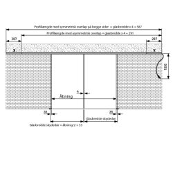 Portavant 80 automatic komplet st for dobbeltdr, loft