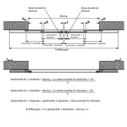 Portavant 60 twinline dobbeltdre komplet st, loft