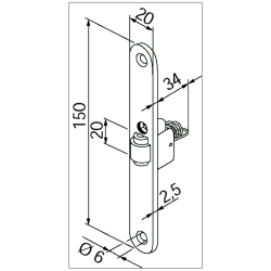 Boda 4238 mellemdrsls gul-eloxeret