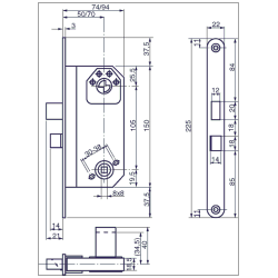 Assa Abloy 565 lsekasse heavy duty