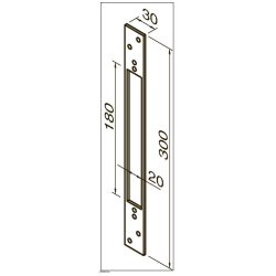 Assa 5537 monteringsstolpe for metaldr