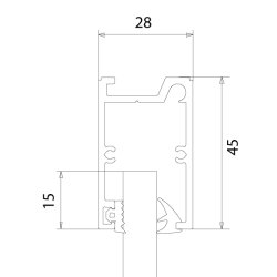 Nordic Frame N45 u-profil