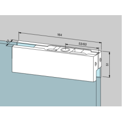 Dorma 03.110 PT20 f. 10 mm glas