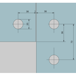 Dorma 03.150 PT60/PT61 10 mm glas 