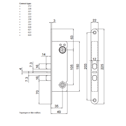 Assa Abloy Connect 222 lsekasse, MF mikro