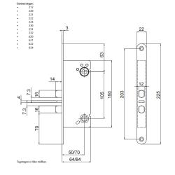 Assa Abloy Connect 231 lsekasse, MF mikro