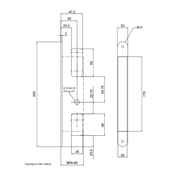 Assa Abloy Connect 236 lsekasse dorn 35
