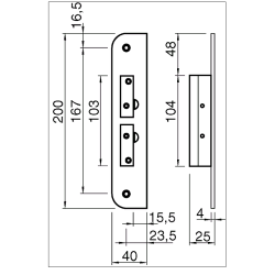Assa sikkerhedsslutblik 353356