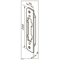 Assa Slutbliksbrik for 4630  