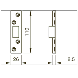 Assa Abloy slutblik til 5201 messing