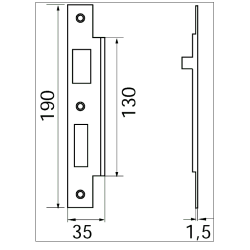 Assa Abloy Slutblik til lsekasse 250