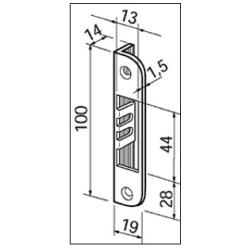 Boda slutblik 0068 zink