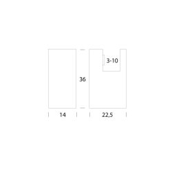 Spejlholder 14 x 22,5 mm