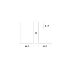 Spejlholder 22,5 x 22,5 mm