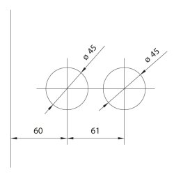 10.211 Studio Rondo fallels uden cylinder, for grebsroset