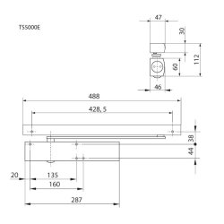 TS5000E E-glideskinne