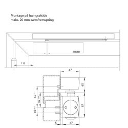 TS5000E E-glideskinne