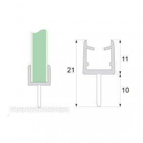 Ttningsliste med 10 mm lbe