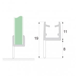 Ttningsliste med 8 mm lbe