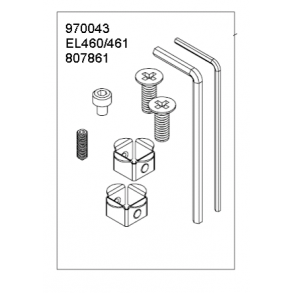 Abloy skruepose til EL460