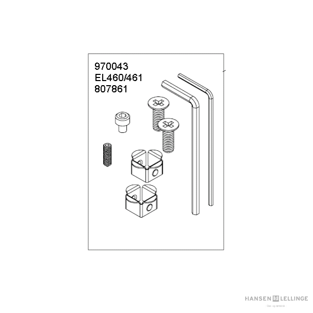 Abloy skruepose til EL460