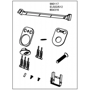 Abloy tilbehrspose til EL502/512