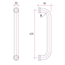U-hank for drtykkelse 5-25 mm, st