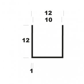 U-profil r B12*H12*1