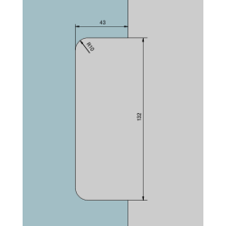 Dorma 03.215 US20 centerls, f/profilcylinder 