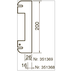 Assa underlagsblik 42-54 mm