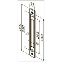 Assa underlagsstolpe 5928