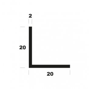 V-profil r B20*H20*2