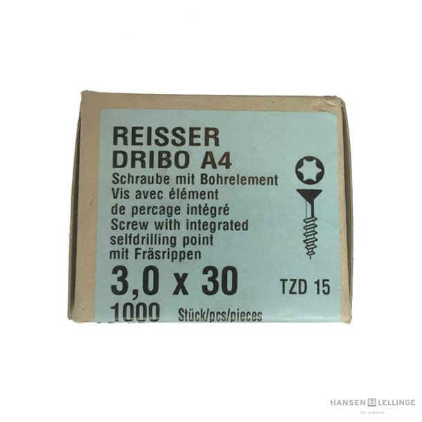 Rustfri skruer TX