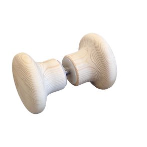 Saunaknop, dobbelt, lyst tr 62 mm