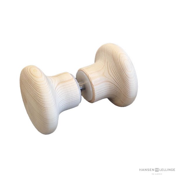 Saunaknop, dobbelt, lyst tr 62 mm